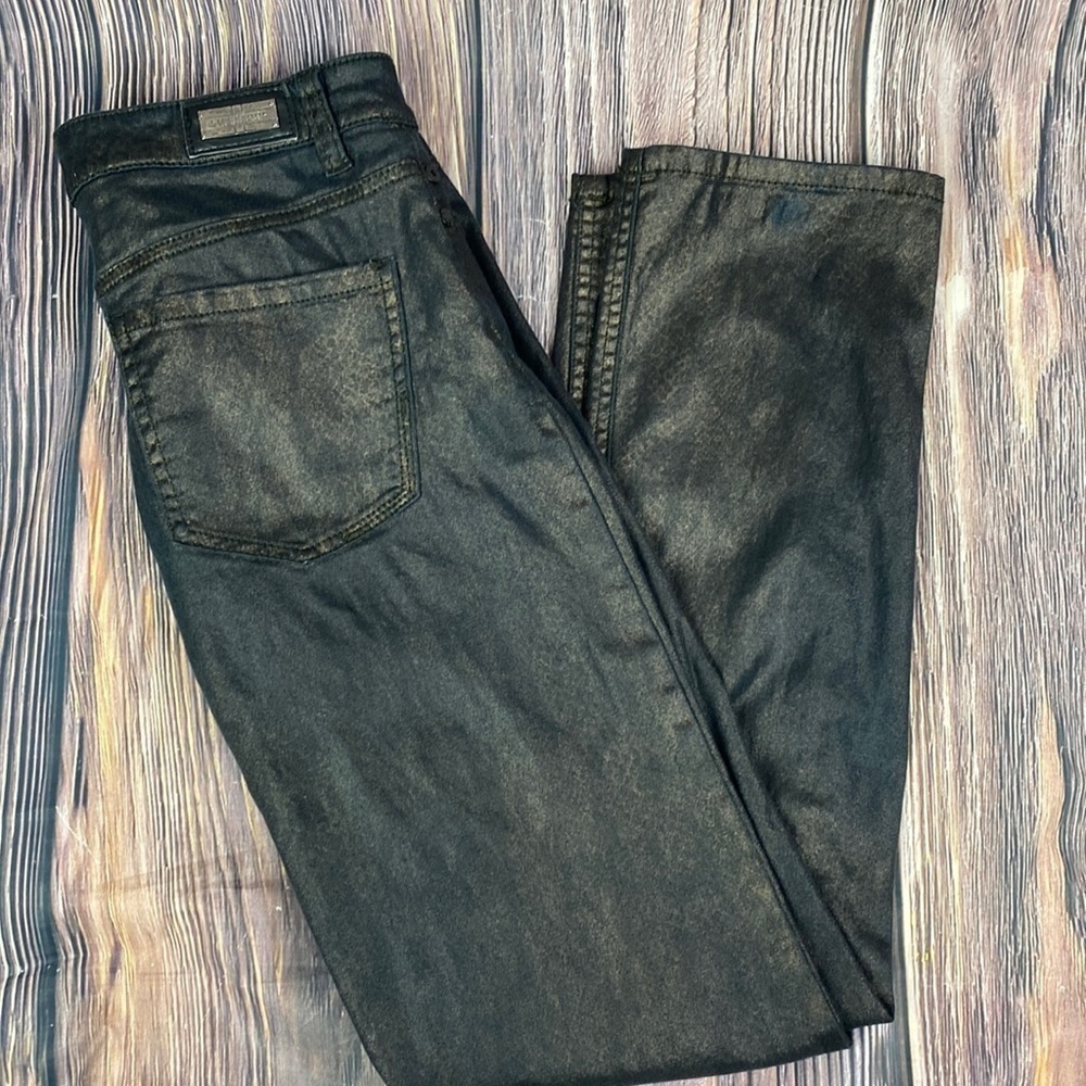 Woman’s Liverpool Brownish-Black & Copper Metallic Colored Pants- Sz 4/27